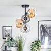 Koyoto Plafondlamp, Kogellampje 31 cm Amber, Duidelijk, Rookkleurig, 4-lichts