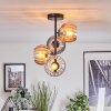 Koyoto Plafondlamp, Kogellampje 31 cm Amber, Duidelijk, Rookkleurig, 4-lichts