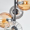 Koyoto Plafondlamp, Kogellampje 31 cm Amber, Duidelijk, Rookkleurig, 4-lichts