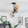Koyoto Plafondlamp, Kogellampje 31 cm Amber, Duidelijk, Rookkleurig, 4-lichts
