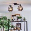 Ripoll Plafondlamp, Kogellampje Rookkleurig, 2-lichts