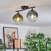 Gastor Plafondlamp, Kogellampje Blauw, Groen, Duidelijk, 2-lichts