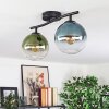 Gastor Plafondlamp, Kogellampje Blauw, Groen, Duidelijk, 2-lichts