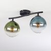 Gastor Plafondlamp, Kogellampje Blauw, Groen, Duidelijk, 2-lichts