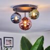 Chehalis Plafondlamp, Kogellampje 32 cm Blauw, Groen, Koperkleurig, 3-lichts