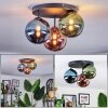 Chehalis Plafondlamp, Kogellampje 34 cm Blauw, Groen, Koperkleurig, 3-lichts