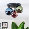 Chehalis Plafondlamp, Kogellampje 34 cm Blauw, Groen, Koperkleurig, 3-lichts