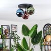 Chehalis Plafondlamp, Kogellampje 34 cm Blauw, Groen, Koperkleurig, 3-lichts