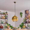 Koyoto Hanglamp, Kogellampje, Hanglamp Goud, 1-licht
