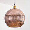 Koyoto Hanglamp, Kogellampje, Hanglamp Goud, 1-licht