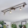 Danil Plafondlamp, Plafondspot LED Nikkel mat, 6-lichts