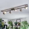 Danil Plafondlamp, Plafondspot LED Nikkel mat, 6-lichts