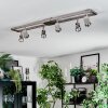 Danil Plafondlamp, Plafondspot LED Nikkel mat, 6-lichts