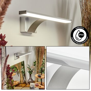 Zaire Spiegellicht, Wandlamp LED Chroom, Zilver, 1-licht, Bewegingsmelder