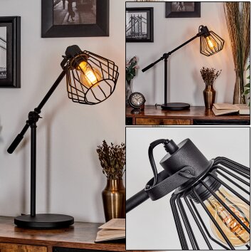 Albreda Tafellamp LED Zwart, 1-licht