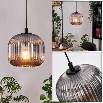 Trion Hanglamp, Hanglamp Zwart, 1-licht