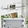Banek Spiegellicht, Wandlamp LED Chroom, 1-licht, Kleurwisselaar
