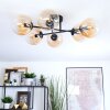 Gastor Plafondlamp, Kogellampje Amber, Duidelijk, 6-lichts