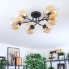Gastor Plafondlamp, Kogellampje Amber, Duidelijk, 6-lichts