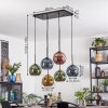 Koyoto Hanglamp, Kogellampje, Hanglamp Blauw, Goud, Groen, Koperkleurig, 6-lichts