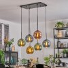 Koyoto Hanglamp, Kogellampje, Hanglamp Blauw, Goud, Groen, Koperkleurig, 6-lichts