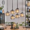Koyoto Hanglamp, Kogellampje, Hanglamp Duidelijk, Rookkleurig, 6-lichts
