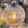 Koyoto Hanglamp, Kogellampje, Hanglamp Duidelijk, Rookkleurig, 6-lichts