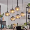 Koyoto Hanglamp, Kogellampje, Hanglamp Duidelijk, Rookkleurig, 6-lichts