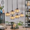 Koyoto Hanglamp, Kogellampje, Hanglamp Amber, Duidelijk, 6-lichts