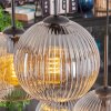 Koyoto Hanglamp, Kogellampje, Hanglamp Amber, Duidelijk, Rookkleurig, 6-lichts