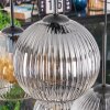 Koyoto Hanglamp, Kogellampje, Hanglamp Amber, Duidelijk, Rookkleurig, 6-lichts