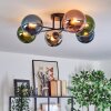 Gastor Plafondlamp, Kogellampje 62 cm Blauw, Chroom, Groen, Koperkleurig, Rookkleurig, 6-lichts