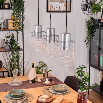 Neran Hanglamp, Hanglamp Gegalvaniseerd, 3-lichts