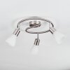 Mirlo Plafondlamp, Plafondspot Chroom, Nikkel mat, 3-lichts