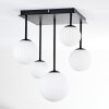 Chehalis Plafondlamp, Kogellampje Wit, 5-lichts