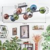 Gastor Plafondlamp, Kogellampje Blauw, Chroom, Groen, Koperkleurig, Rookkleurig, 10-lichts