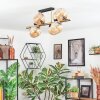 Koyoto Plafondlamp, Kogellampje Goud, Zwart, 8-lichts
