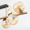 Koyoto Plafondlamp, Kogellampje Goud, Zwart, 8-lichts