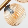 Koyoto Plafondlamp, Kogellampje Goud, Zwart, 8-lichts