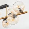 Koyoto Plafondlamp, Kogellampje Goud, Zwart, 8-lichts