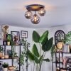 Chehalis Plafondlamp, Kogellampje 32 cm Rookkleurig, 3-lichts