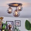 Chehalis Plafondlamp, Kogellampje 32 cm Rookkleurig, 3-lichts