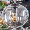Apedo Hanglamp, Kogellampje, Hanglamp Amber, Duidelijk, Rookkleurig, 6-lichts