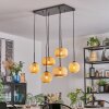 Bauro Hanglamp, Kogellampje, Hanglamp Natuurlijke kleuren, 6-lichts