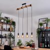 Soungou Hanglamp, Hanglamp Natuurlijke kleuren, Zwart, 4-lichts