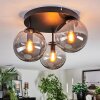 Gastor Plafondlamp, Kogellampje 30 cm Rookkleurig, 3-lichts
