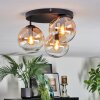 Gastor Plafondlamp, Kogellampje 30 cm Amber, Duidelijk, 3-lichts