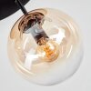 Gastor Plafondlamp, Kogellampje 30 cm Amber, Duidelijk, 3-lichts
