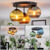 Koyoto Plafondlamp, Kogellampje Blauw, Goud, Groen, 3-lichts