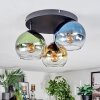 Koyoto Plafondlamp, Kogellampje 30 cm Blauw, Goud, Groen, Duidelijk, 3-lichts